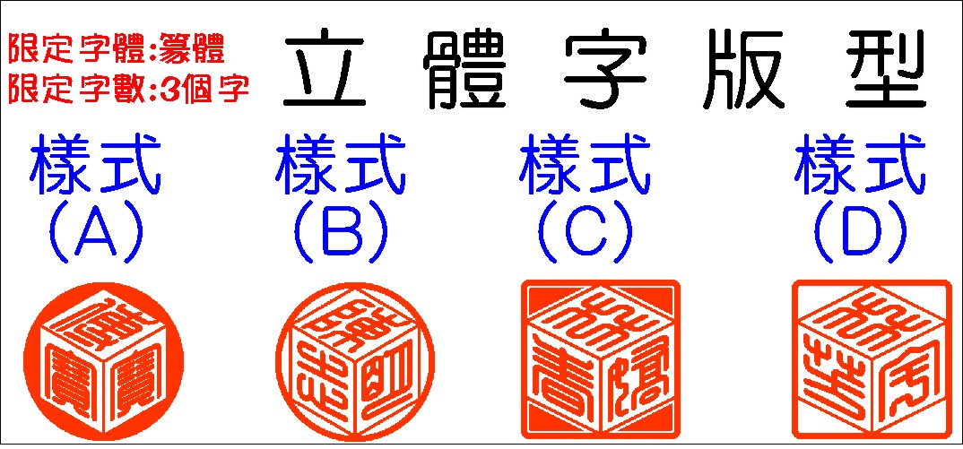 立體字